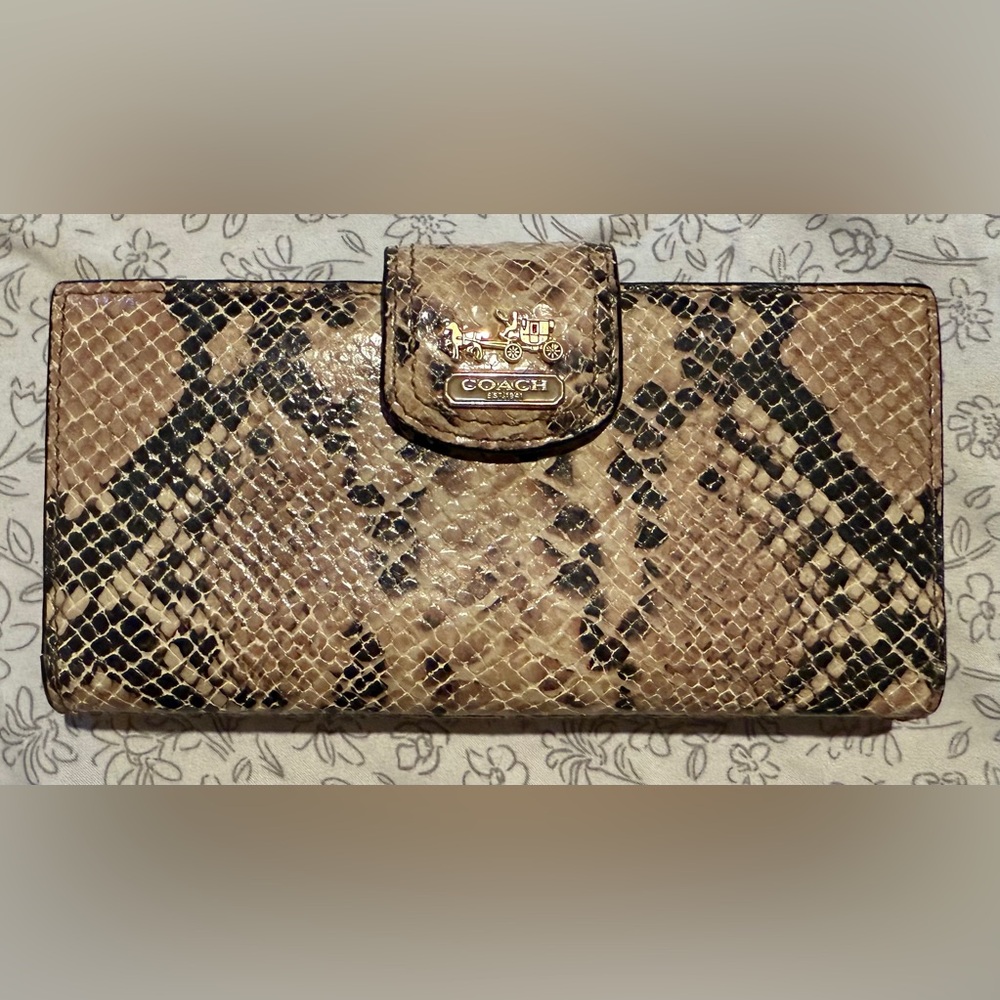Coach | Madison Python Snakeskin Wallet - image 1